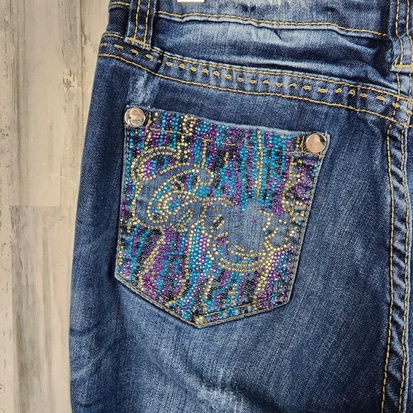 COOGI Distressed Jeans Blue Size 5/6 - Picture 8 of 12